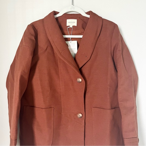 NWT Sezane Alvin Jacket Hazelnut Sz 42 (US XL) - Picture 6 of 8